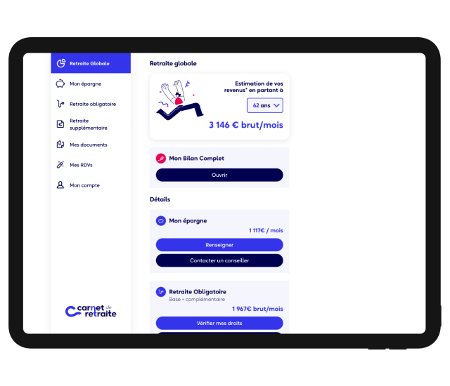 Carnet de Retraite - Simulation - Retraite Globale
