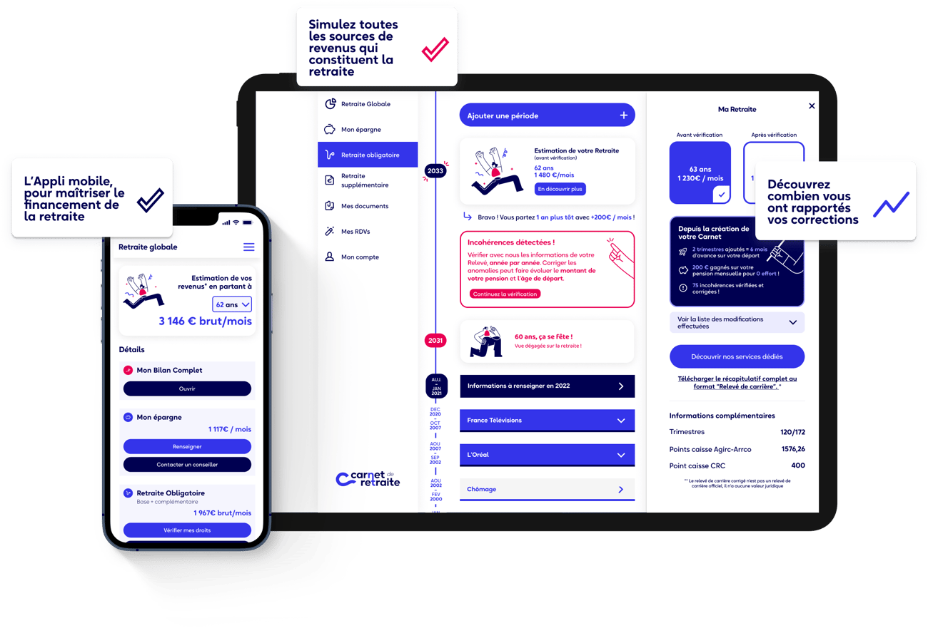 Carnet de Retraite - Illustration Home Page